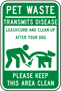Clean Up After Your Dog Sign