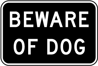 Beware of Dog Sign