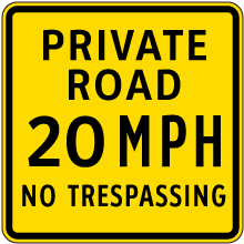 thumbnail image 2 of Private Drive Warning Signs – 10x7 Inch Aluminum – Set Of 2 – Heavy Duty 2 of 5