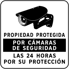 Spanish Property Under 24 Hour Surveillance Sign