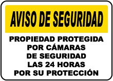 Spanish Property Under Surveillance Sign