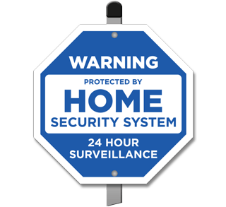 Protected by Home Security System Yard Sign