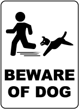 Beware of Dog Sign