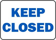 California Keep Closed Pool Sign