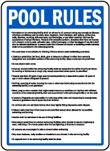 Illinois Pool Rules Sign