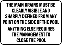 Montana Drain Cover Warning Sign