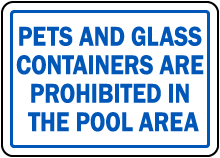 North Carolina No Pets No Glass Sign