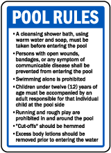 Oklahoma Pool Rules No Lifeguard Sign