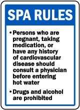 Oklahoma Spa Rules Sign