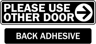 VSafety Cartello 'This Door Must Be Kept Locked Shut' - Adesivo In Vinile 100x150 Mm Per Porte Antincendio