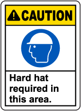 Hard Hat Required In This Area Sign