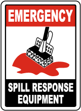 Spill Response Equipment Sign