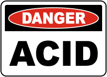 Danger Acid Sign