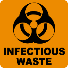 Biohazard Infectious Waste Label