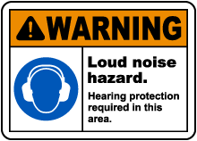 Hearing Protection Required Sign