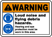 Hearing and Eye Protection Sign
