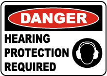 Hearing Protection Required Sign