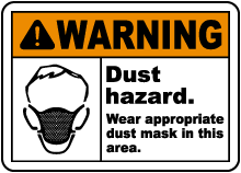 Wear Appropriate Dust Mask Sign