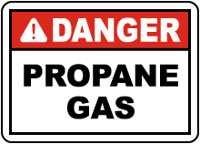 Danger Propane Gas Label