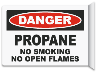2-Way Propane No Smoking Sign