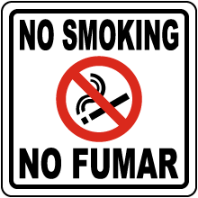 Billingual No Smoking Sign