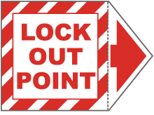 Lock Out Point Arrow Label