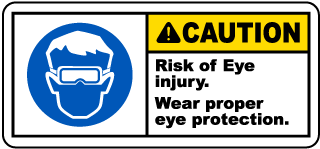 Wear Proper Eye Protection Label