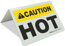 Caution Hot Tent Sign