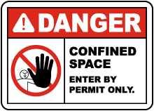 Danger Enter By Permit Only Sign