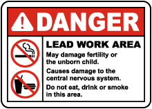 OSHA Lead Work Area Sign
