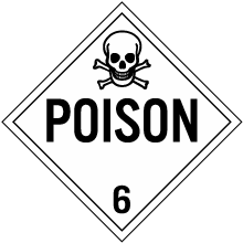 Poison Class 6 Placard