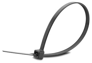 7.5" Black UV Resistant Cable Tie - 50 lb Tensile Strength