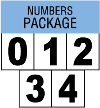 Blank NFPA 704 Diamond Numbers Package