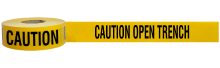 Caution Open Trench Barricade Tape