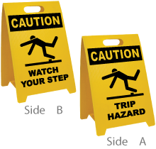 Watch Your Step / Trip Hazard Floor Sign