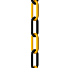 500 ft. Black And Yellow Plastic Chain