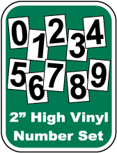 Stick-On Scoreboard Number Set
