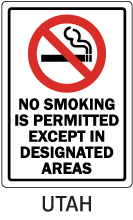 Utah No Smoking Sign