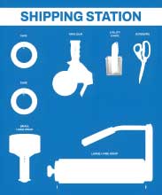 Shipping Station Wrap 5S Shadow Board