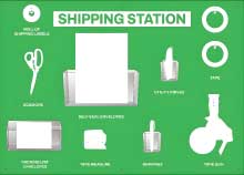 Shipping Station Pack 5S Shadow Board