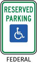 No Parking (Left Arrow) Sign - W3613