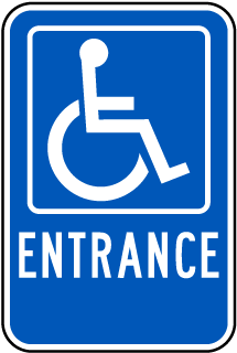 Accessible Entrance Sign