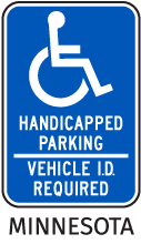 Minnesota Handicap Parking Sign