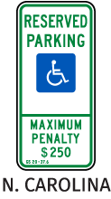 North Carolina Accessible Parking