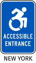 Accessible Entrance Sign