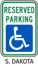 South Dakota Accessible Parking Sign