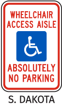 South Dakota Accessible Parking Sign