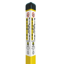 Custom Warning Gas Pipeline Triangular Marker
