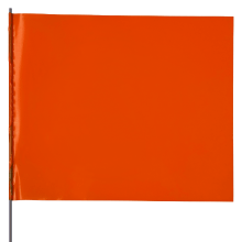 Orange Communication Line Utility Marking Flag