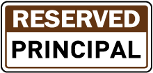 Reserved Principal Sign